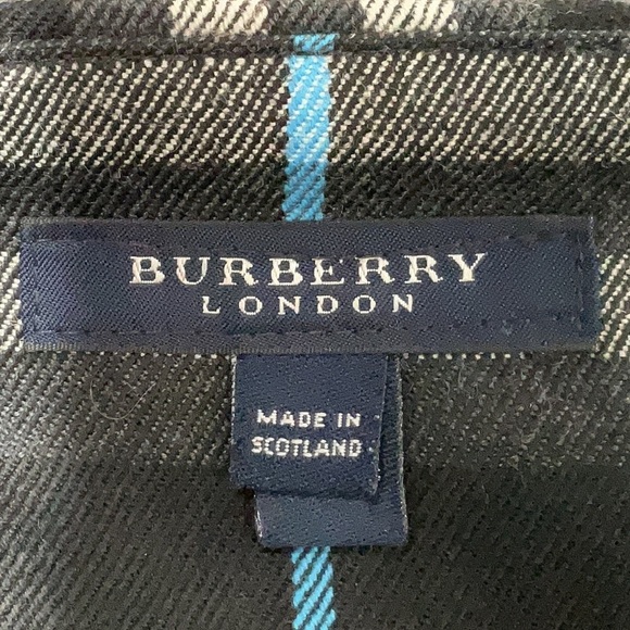 BURBERRY Vintage Fringe Tartan Check Wool Cashmere Flannel Mini Wrap Skirt Sz 8 - Picture 3 of 7